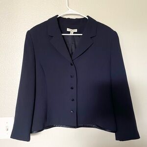 Amanda Smith Navy Cropped Blazer Jacket Women’s Size 16